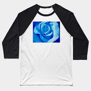 Turquoise Rose Baseball T-Shirt